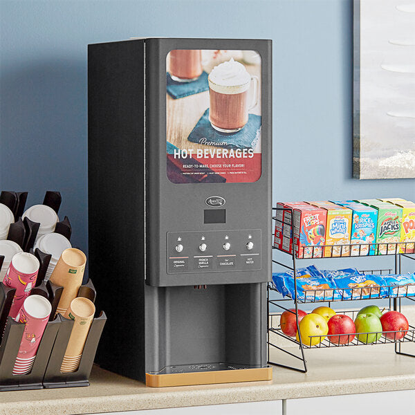 Avantco Powdered Cappuccino / Hot Chocolate Machine with Three 3.7 lb. Hoppers - 120V