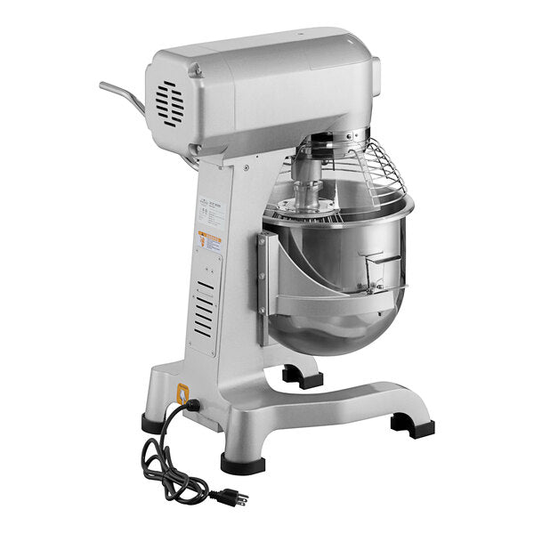 MainStreet Equipment CMIX20 20 Qt. Planetary Stand Mixer with Guard & Standard Accessories - 120V, 1 1/2 hp