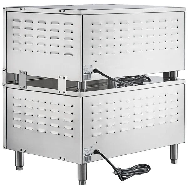 Avantco DPO-2S Double Deck Countertop Pizza/Bakery Oven with Two Independent Chambers; (2) 1700W, 120V