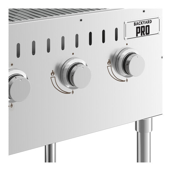 Backyard Pro LPG60RD 60" Stainless Steel Liquid Propane Outdoor Grill With Roll Dome