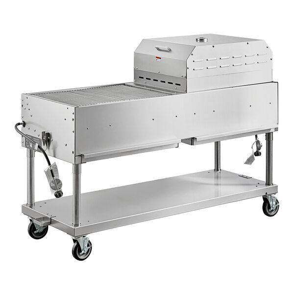 Backyard Pro LPG60 60" Stainless Steel Liquid Propane Outdoor Grill with Pizza Oven