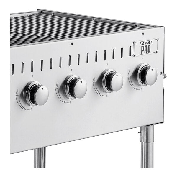 Backyard Pro LPG60 60" Stainless Steel Liquid Propane Outdoor Grill with Pizza Oven