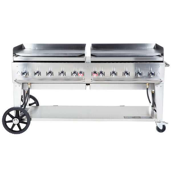 Crown Verity MG-72LP 72" Portable Outdoor Griddle - Liquid Propane