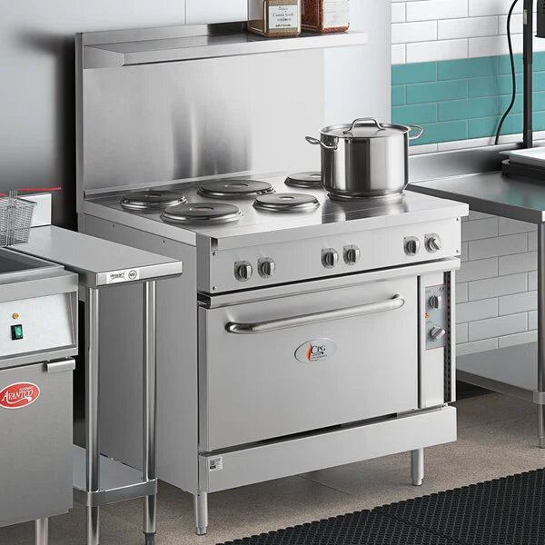 Cooking Performance Group ER36-240-1 36" 6-Burner Electric Range with Standard Oven - 240V, 1 Phase