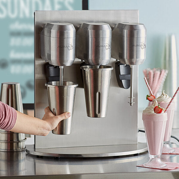 AvaMix ADM3 Freestanding Triple Spindle Drink Mixer / Milkshake Machine - 120V, 1200W