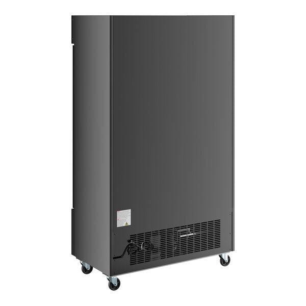 Avantco GDC-40-HC 48" Black Customizable Swing Glass Door Merchandiser Refrigerator with LED Lighting