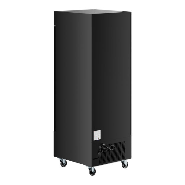 Avantco GDC-23-HC 28 3/8" Black Customizable Swing Glass Door Merchandiser Refrigerator with LED Lighting