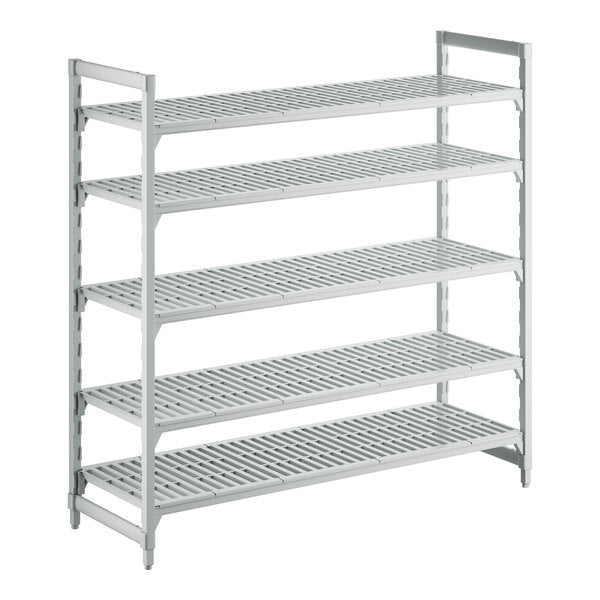 Cambro CPU247272V5PKG Camshelving® Premium Shelving Unit with 5 Vented Shelves - 24" x 72" x 72"