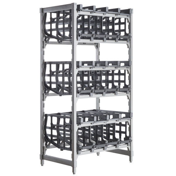 Cambro CPU243672C96480 Camshelving® Premium Full-Size Stationary Free Standing #10 Can Rack Unit