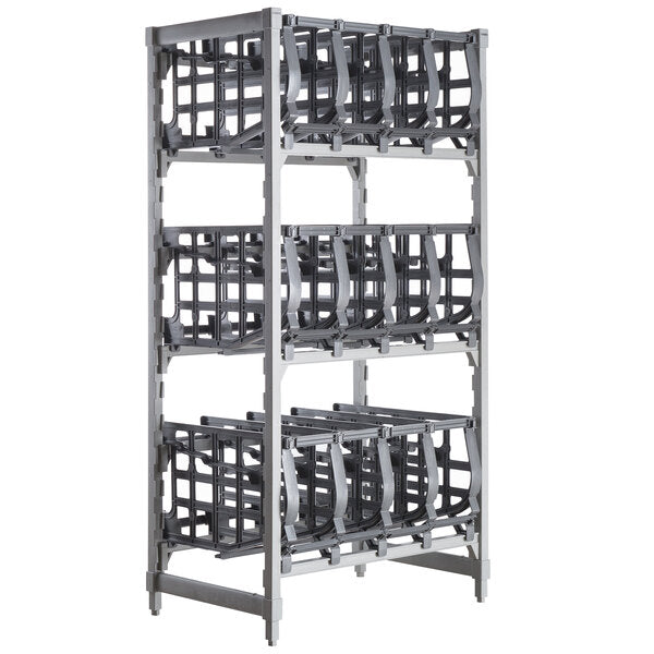 Cambro CPU243672C96480 Camshelving® Premium Full-Size Stationary Free Standing #10 Can Rack Unit
