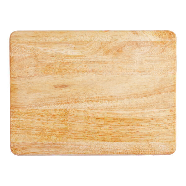 Choice 20" x 15" x 1 3/4" Wood Cutting Board with Rounded Edges