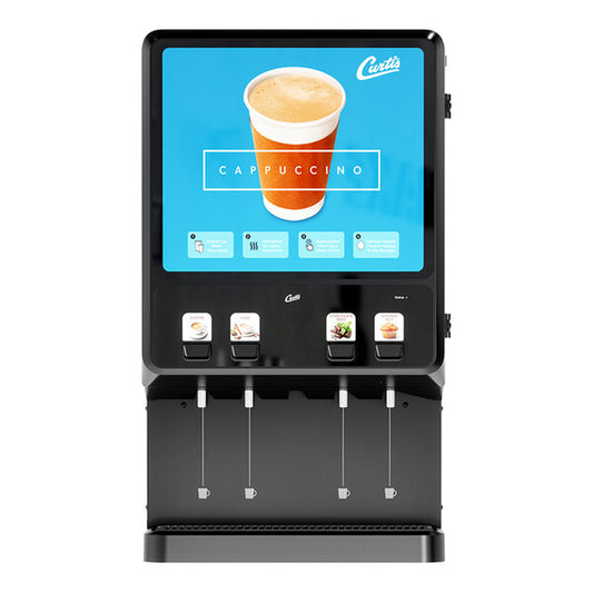 Curtis Next Generation PCNG4300 Primo Cappuccino Dispenser with 4 Hoppers and Lift Door - 120V