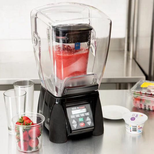 Waring MX1500XTXP Xtreme 3 1/2 hp Commercial Blender with Programmable Keypad & LCD Screen, Adjustable Speed, and 48 oz. Copolyester Container - 120V