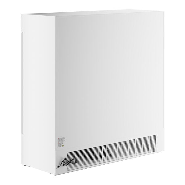 Avantco GDC-69-HC 78 1/4" White Customizable Swing Glass Door Merchandiser Refrigerator with LED Lighting