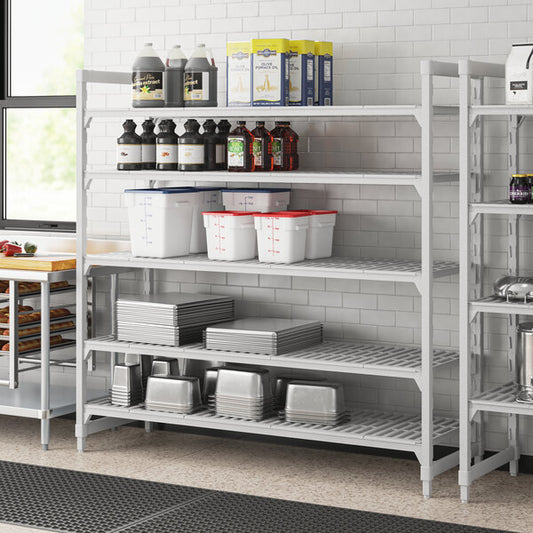 Cambro CPU247272V5PKG Camshelving® Premium Shelving Unit with 5 Vented Shelves - 24" x 72" x 72"