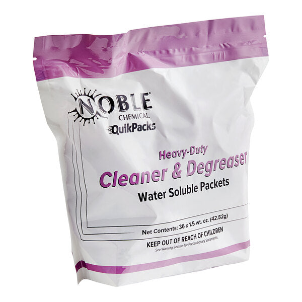 Noble QuikPacks 1.5 oz. Heavy-Duty Concentrated Cleaner and Degreaser Packs 36 Count Bag