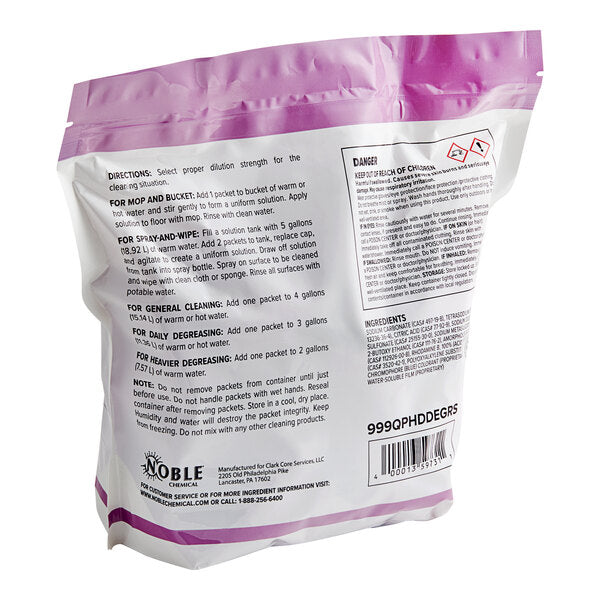 Noble QuikPacks 1.5 oz. Heavy-Duty Concentrated Cleaner and Degreaser Packs 36 Count Bag